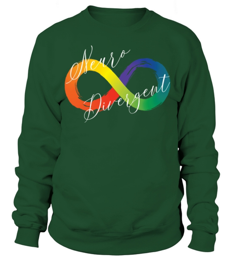 Neuro Divergent Infinity Symbol Spectrum Awareness Sweatshirt Unisex