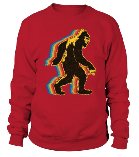 Retro Bigfoot vintage Fun and Nostalgic Sasquatch Sweatshirt Unisex