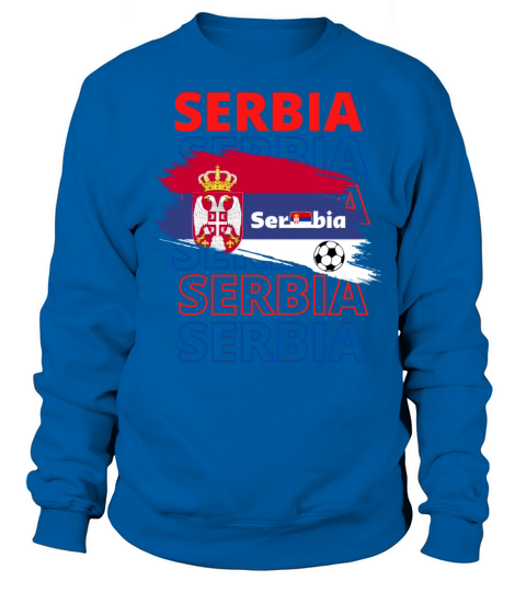World Serbia Soccer Vintage Sweatshirt Unisex