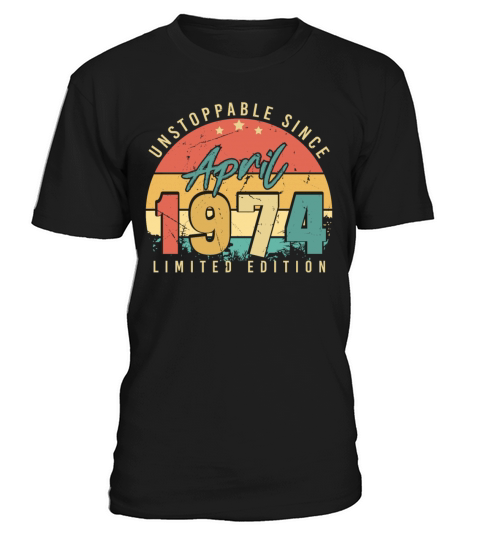 1974 April Vintage T-Shirt Unisex