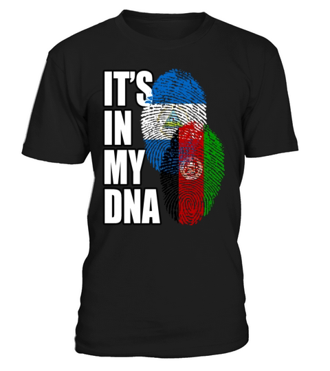 Afghan And Nicaraguan Mix Heritage DNA Flag T-Shirt Unisex