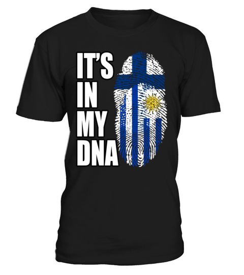 Finland And Uruguayan Mix Heritage DNA Flag T-Shirt Unisex