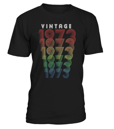 Vintage 1973 Gift 1973 Birthday Retro Men Women T-Shirt Unisex