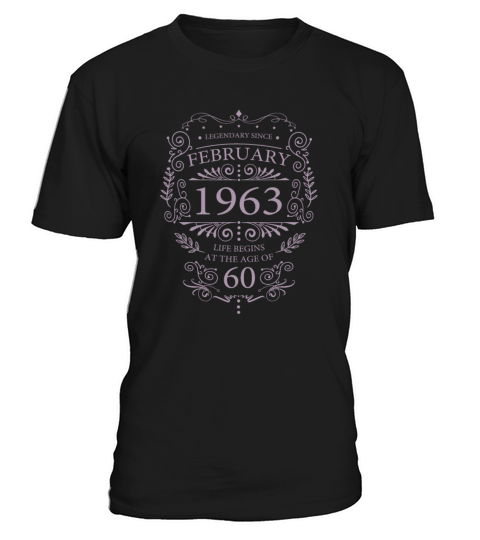 Vintage February 1963 birthday ornaments T-Shirt Unisex