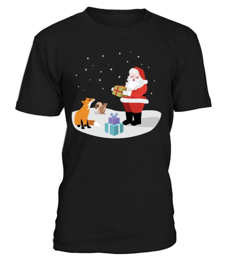 Vintage Santa Surrounded By Forest T-Shirt Unisex