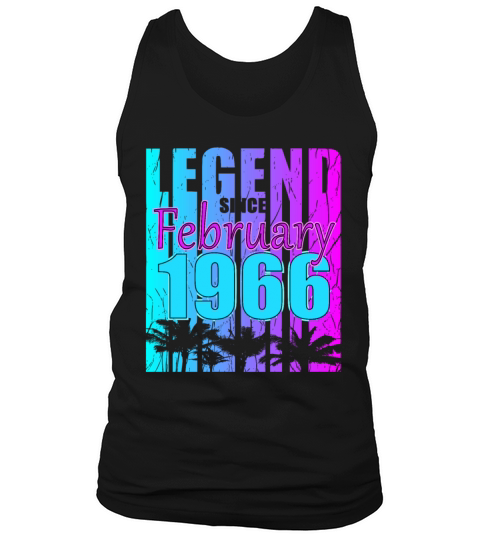 1966 Born Legend February Vintage Tank Top Unisex