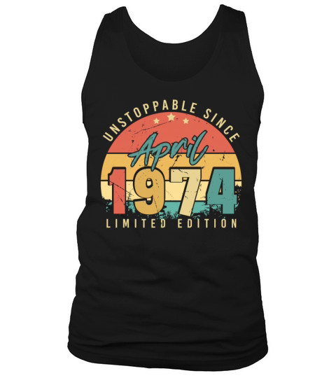 1974 April Vintage Tank Top Unisex