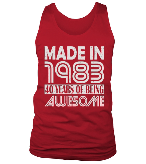 40th birthday vintage 1983 40 years Tank Top Unisex