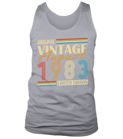 40th birthday vintage 1983 original august 1983 Tank Top Unisex