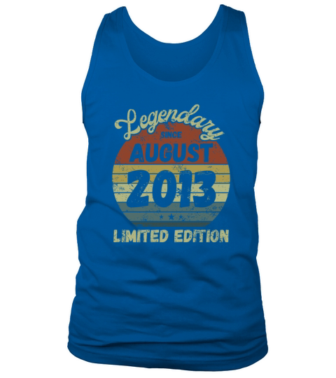 August 2013 - Vintage Birthday Present Tank Top Unisex