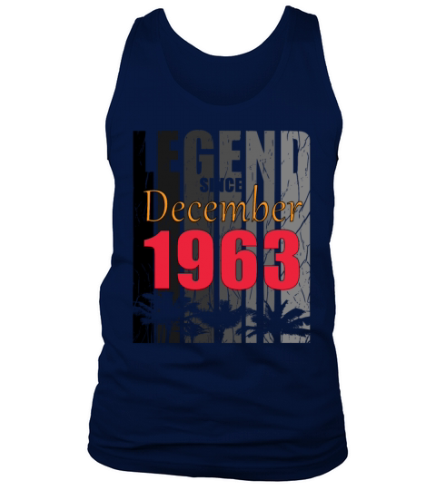 Birth Month December 1963 Vintage Tank Top Unisex
