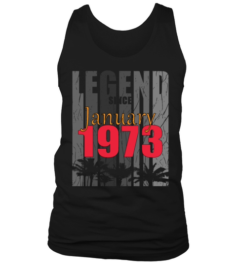 born 1973 January vintage gift Tank Top Unisex
