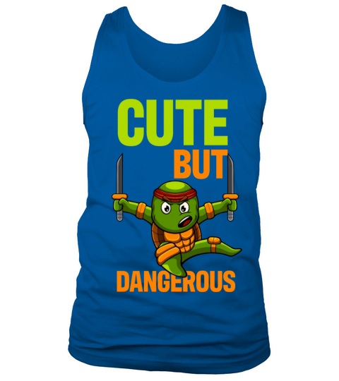 Cute Dangerous Karate Turtle Taekwondo Funny Gifts Tank Top Unisex