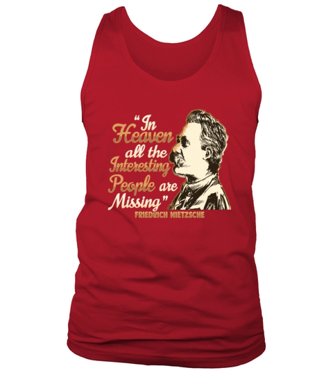 Nietzsche Quote Design for a Philosophy Student Tank Top Unisex