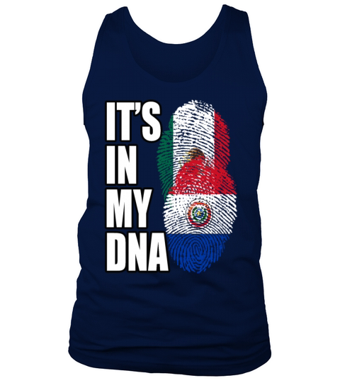 Paraguayan And Mexican Mix Heritage DNA Flag Tank Top Unisex