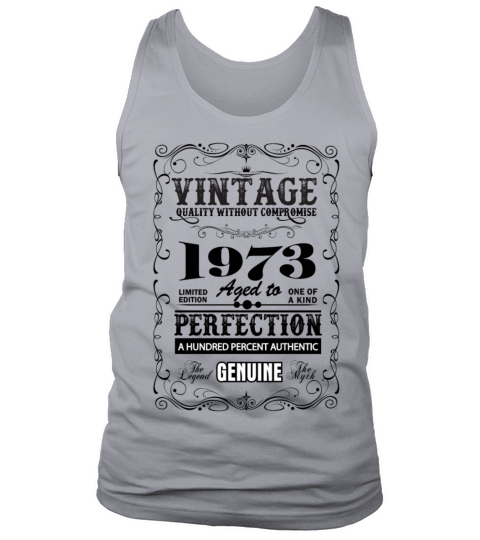 Premium Vintage 1973 Aged To Perfection Tank Top Unisex
