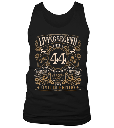 Retro Vintage Birth Whiskey Age 44 Years Old Tank Top Unisex