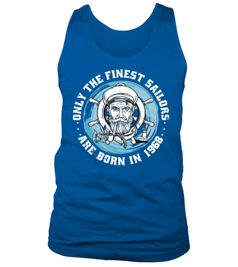 Sailors Sailboats Vintage 1968 Birthday fun Tank Top Unisex