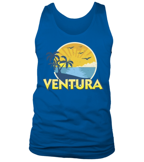 Vintage Ventura Beach California Surfing 70S Desig Tank Top Unisex