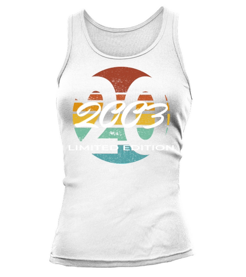 20th birthday men women 20 years 2003 vintage Tank top Woman