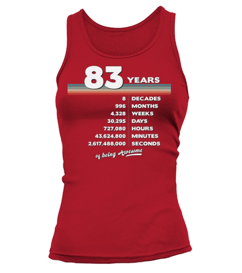 83rd Birthday Vintage 83 Years Old Retro 996 Tank top Woman