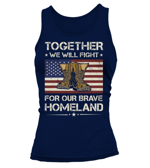 America Together We Will Fight Fou Army Veteran Tank top Woman
