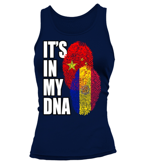 Andorran And Chinese Mix Heritage DNA Flag Tank top Woman