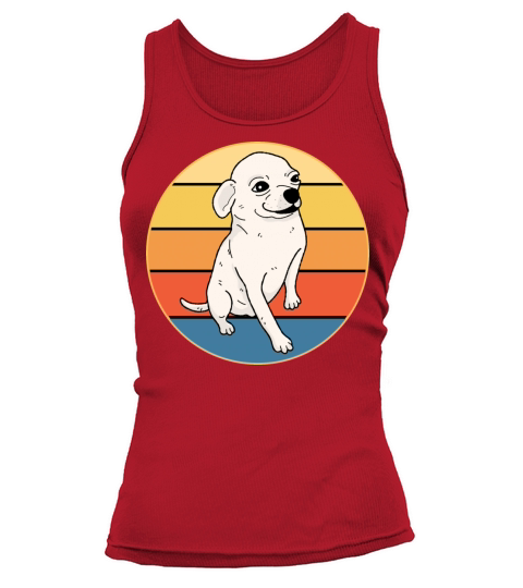 Cute Chihuahua Dog Breed Vintage Retro Sunset Tank top Woman
