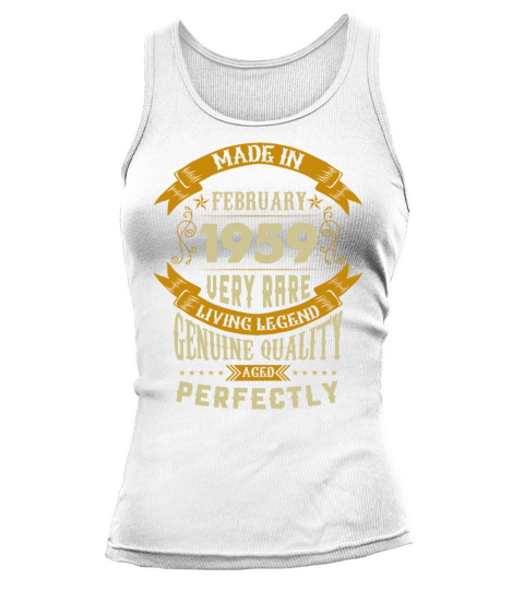 February 1959 Vintage Birthday Present Tank top Woman
