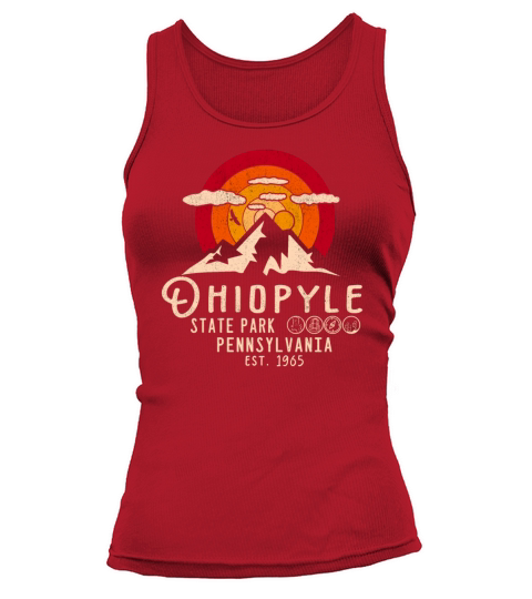 Ohiopyle State Park Pennsylvania - retro camping Tank top Woman