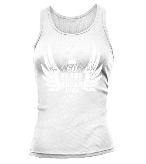 Vintage 1963 Birthday January Angel Wings Tank top Woman