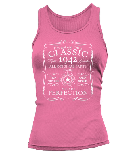 Vintage November 1942 80th Original Birthday Gift Tank top Woman