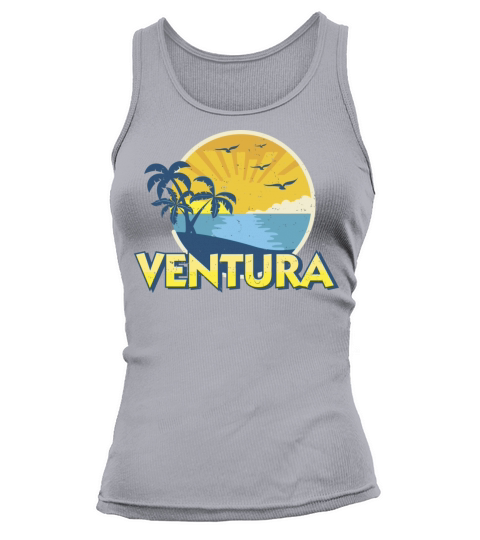 Vintage Ventura Beach California Surfing 70S Desig Tank top Woman