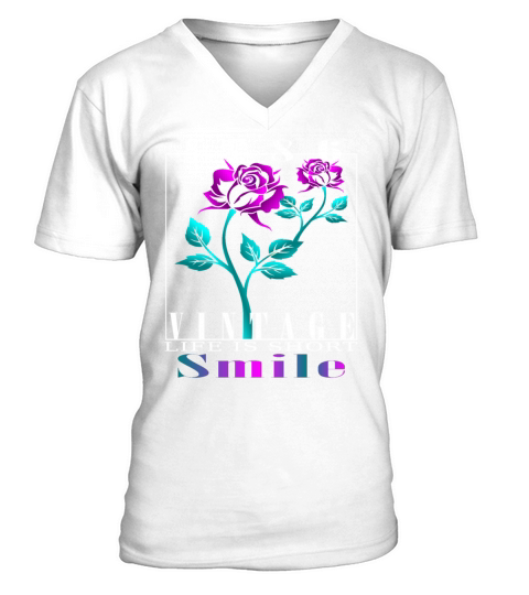 1986 Born Vintage Rose Gift V-Neck T-shirt