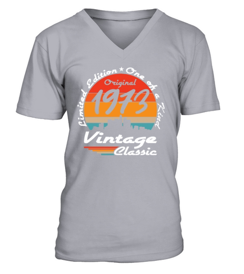 50th birthday original 1973 vintage 1973 V-Neck T-shirt