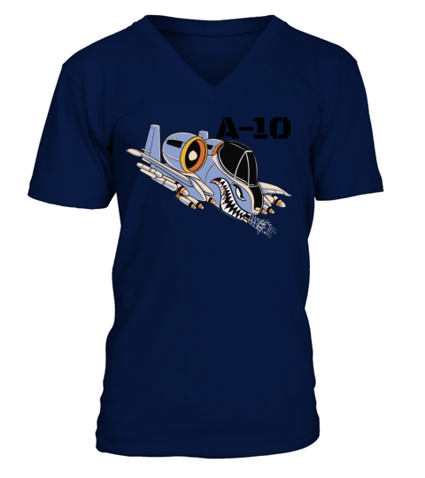 A-10 Warthog Military Airplane A10 Thunderbird A10 V-Neck T-shirt