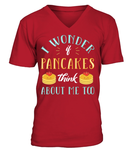 Funny Pancake V-Neck T-shirt