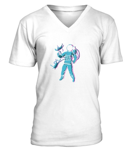 Intergalactic Cat Fancy Enthusiast V-Neck T-shirt