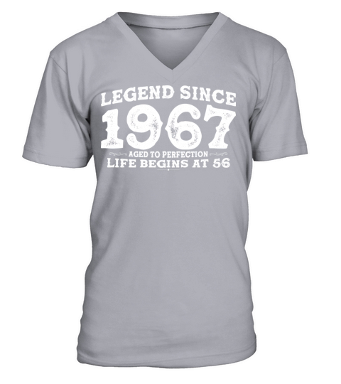 Legend Since 1967 56 Year of Perfection - 56th V-Neck T-shirt