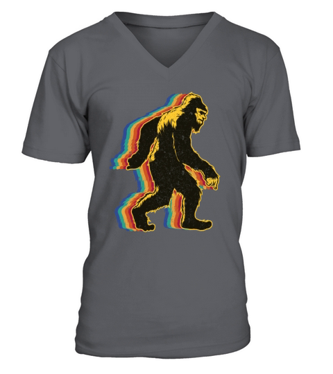 Retro Bigfoot vintage Fun and Nostalgic Sasquatch V-Neck T-shirt