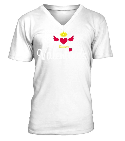 Valentines Day funny t shirts Gift for girlfriend V-Neck T-shirt