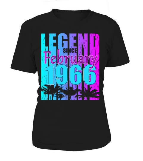 1966 Born Legend February Vintage Women's T-Shirt