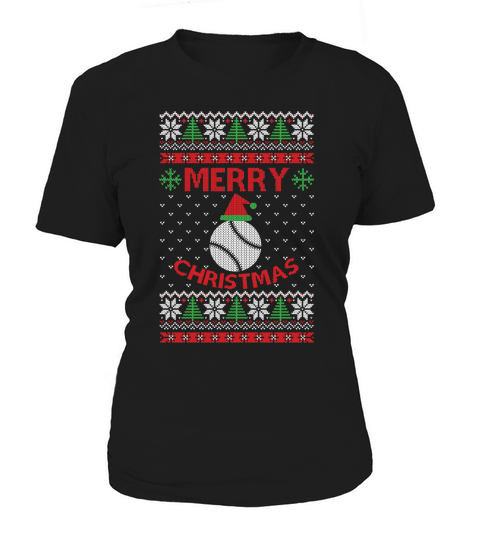 Merry Christmas baseball ugly sweater Women's T-Shirt