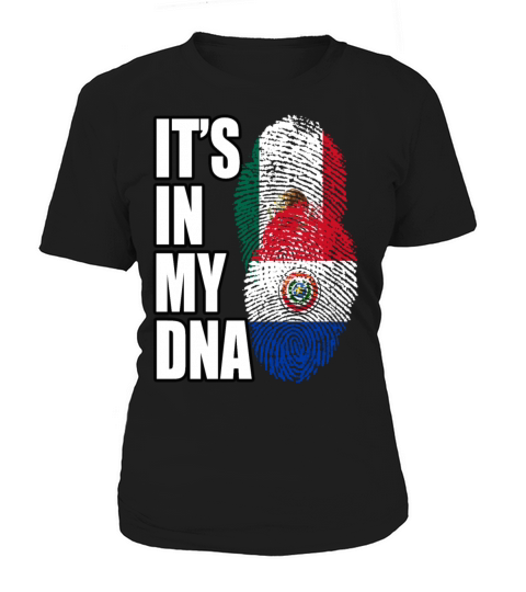 Paraguayan And Mexican Mix Heritage DNA Flag Women's T-Shirt