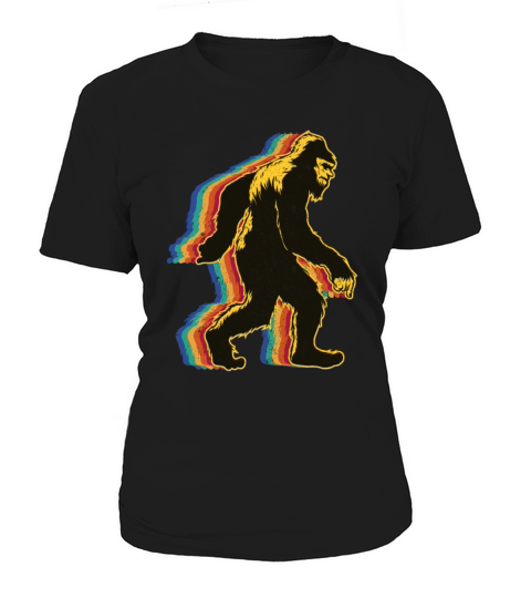 Retro Bigfoot vintage Fun and Nostalgic Sasquatch Women's T-Shirt