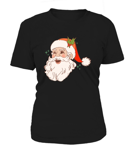 Merry Christmas retro vintage pink santa claus Women's T-Shirt