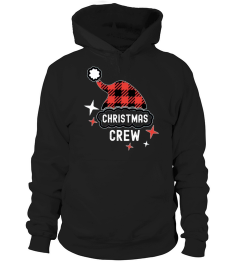 Christmas Crew Hat Pajama Group Funny Matching Hoodie Unisex