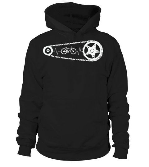 Cyclists Heartbeat Hoodie Unisex