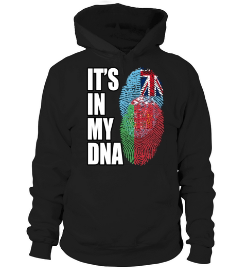 Fijian And Belarusian Mix Heritage DNA Flag Hoodie Unisex