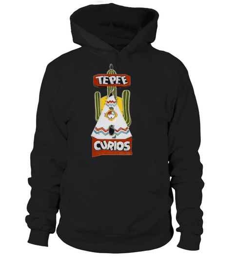 Tepee Curios Route 66 Neon Tucumcari New Mexico Hoodie Unisex